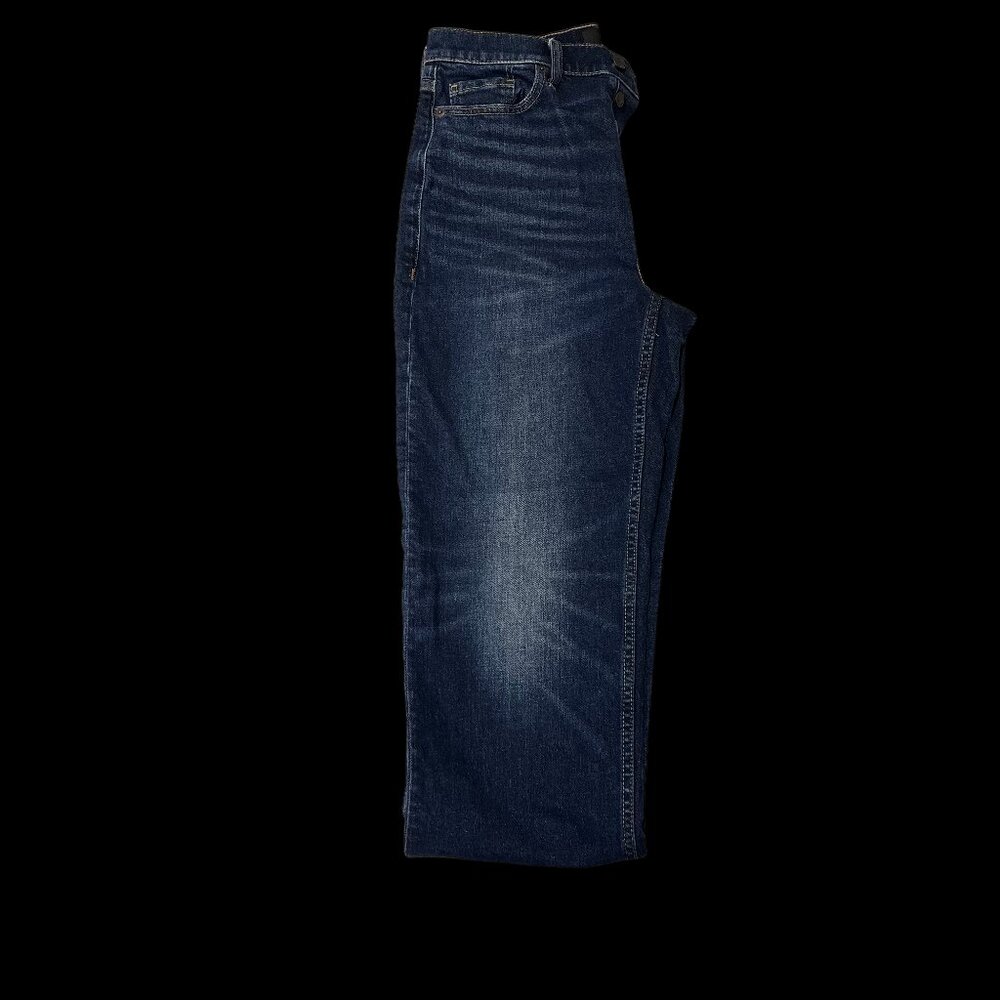 Banana Republic Dark Blue Washed Straight-Leg Jeans